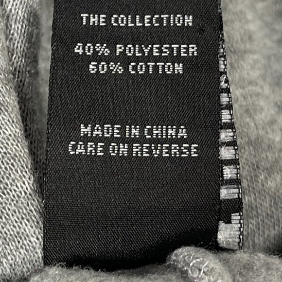 Thrill size Xl grey sweatpants joggers with blue & orange love with rhinestones - Picture 9 of 10